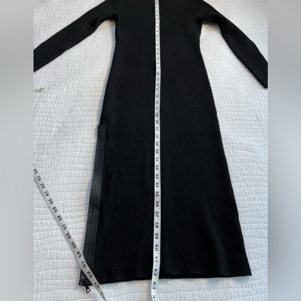 Alice + Olivia Black Midi Bodycon Long Sleeve Classic Dress Size Small-medium - Picture 12 of 15
